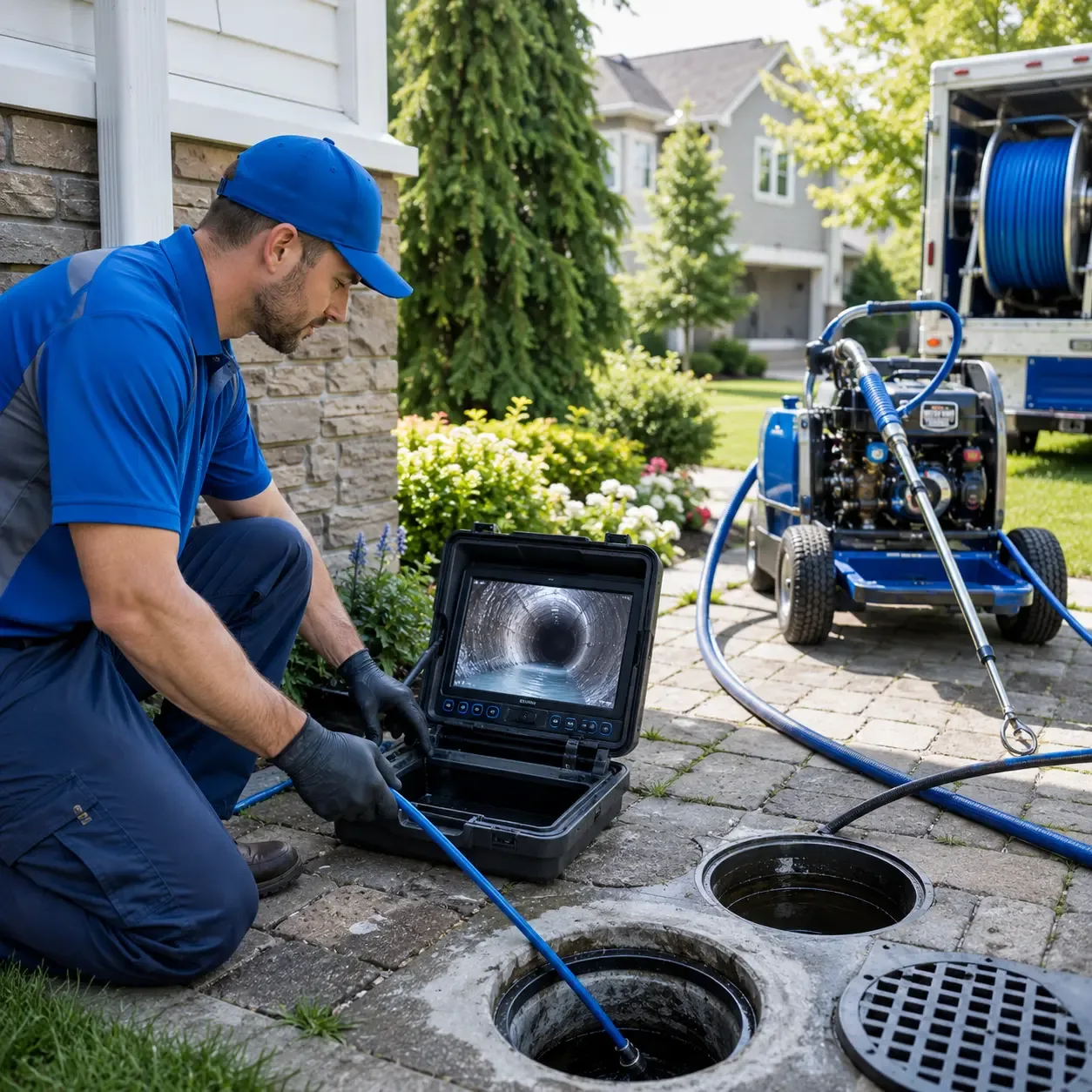 Outdoor drain cleaning professionals serving Yukon, PA